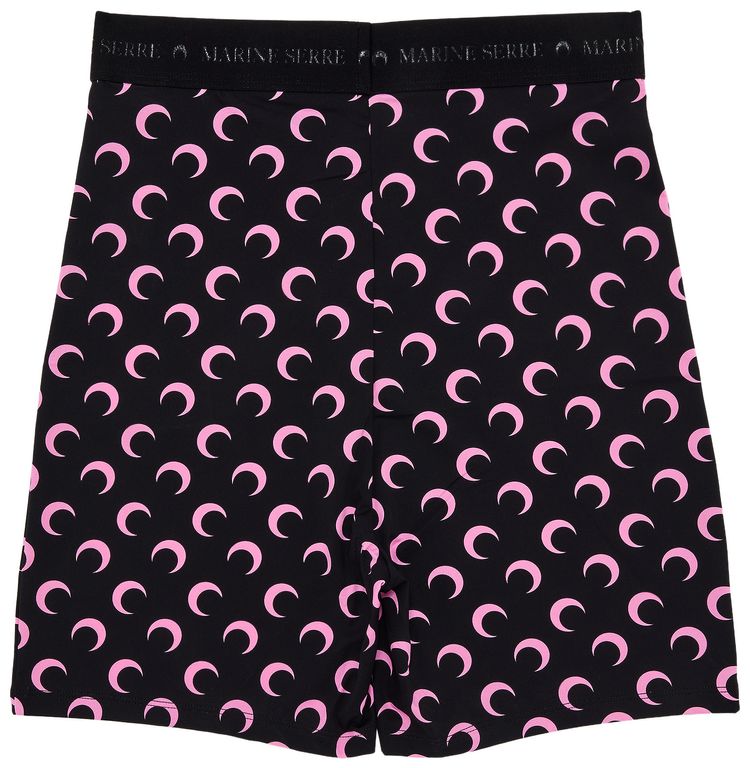 Marine Serre Moon Printed Jersey Biker Shorts Pink
