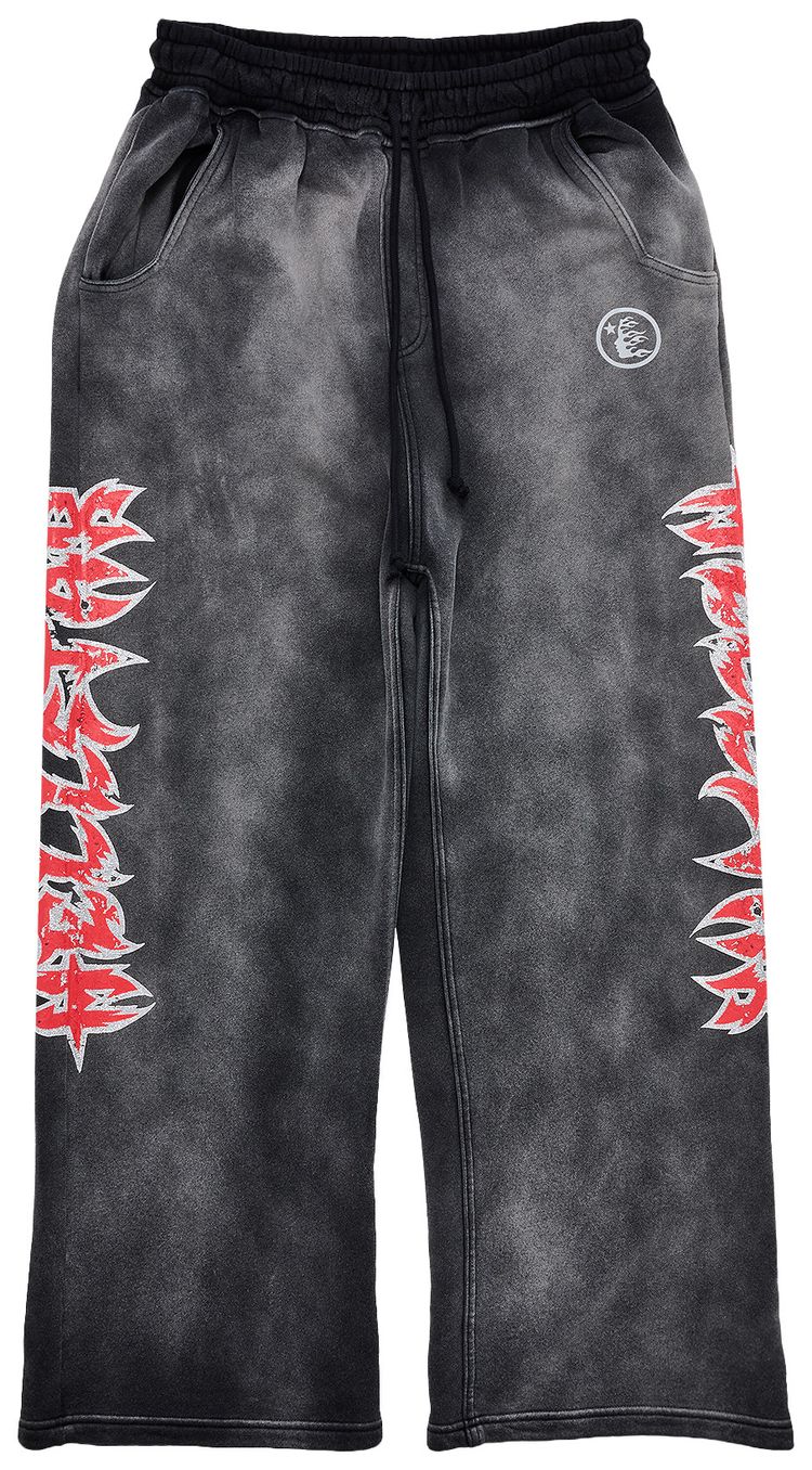 Hellstar Stars Shine Graffiti Sweatpants Black