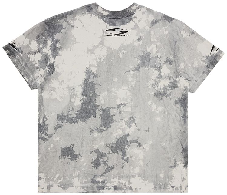 Hellstar H Cursive Logo T Shirt Grey