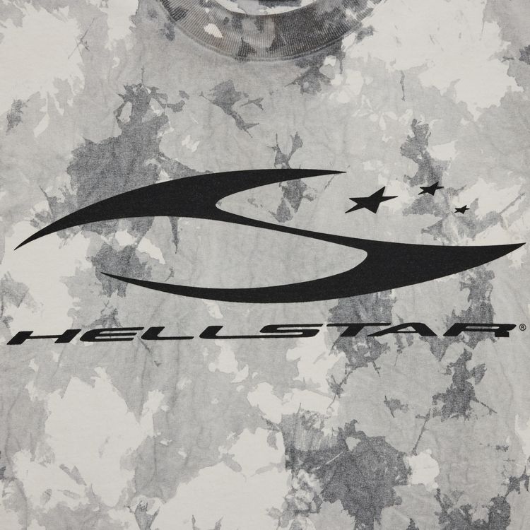 Hellstar H Cursive Logo T Shirt Grey