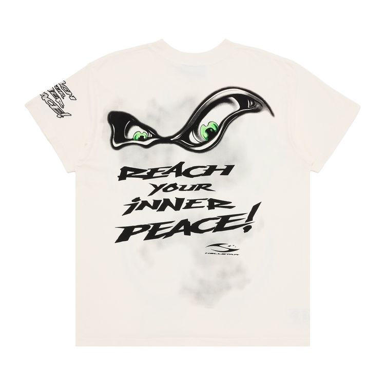 Hellstar Reach Your Inner Peace Yoga T Shirt White
