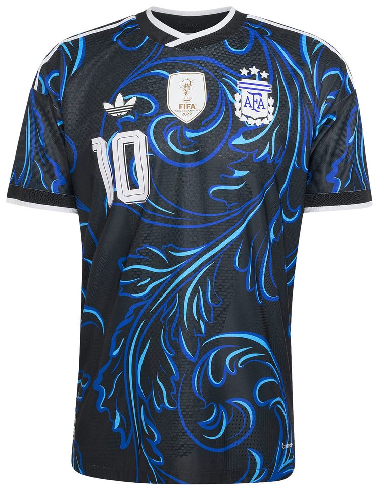 Adidas Argentina 26 Away Messi Authentic Jersey BlackLucblueBlubrs