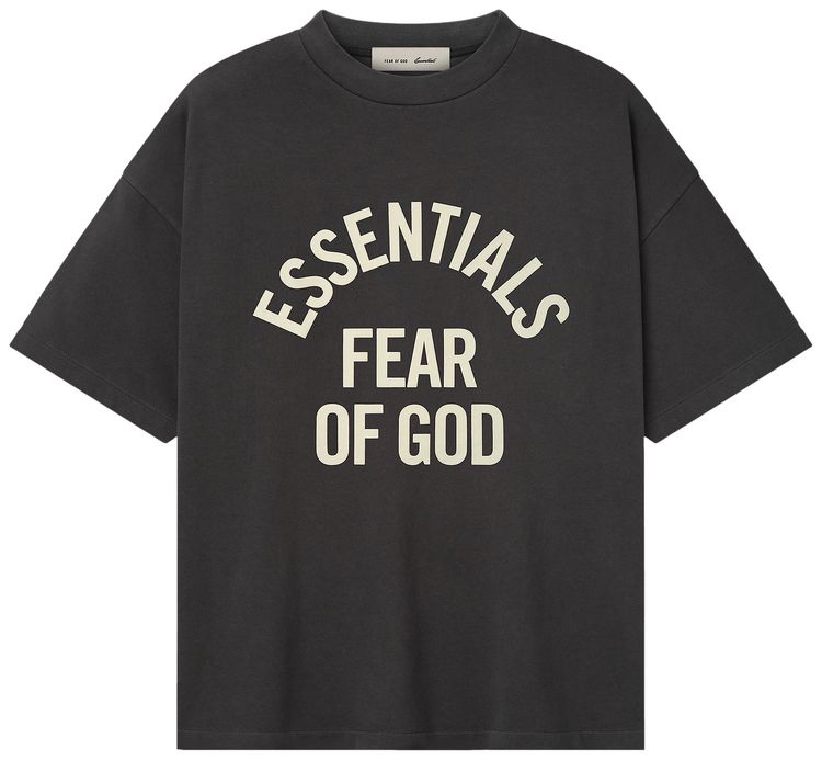 Fear of God Essentials Campus 90s Short Sleeve Tee Faded Black