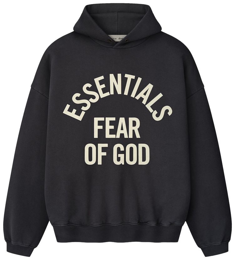 Fear of God Essentials Campus 90s Hoodie Faded Black
