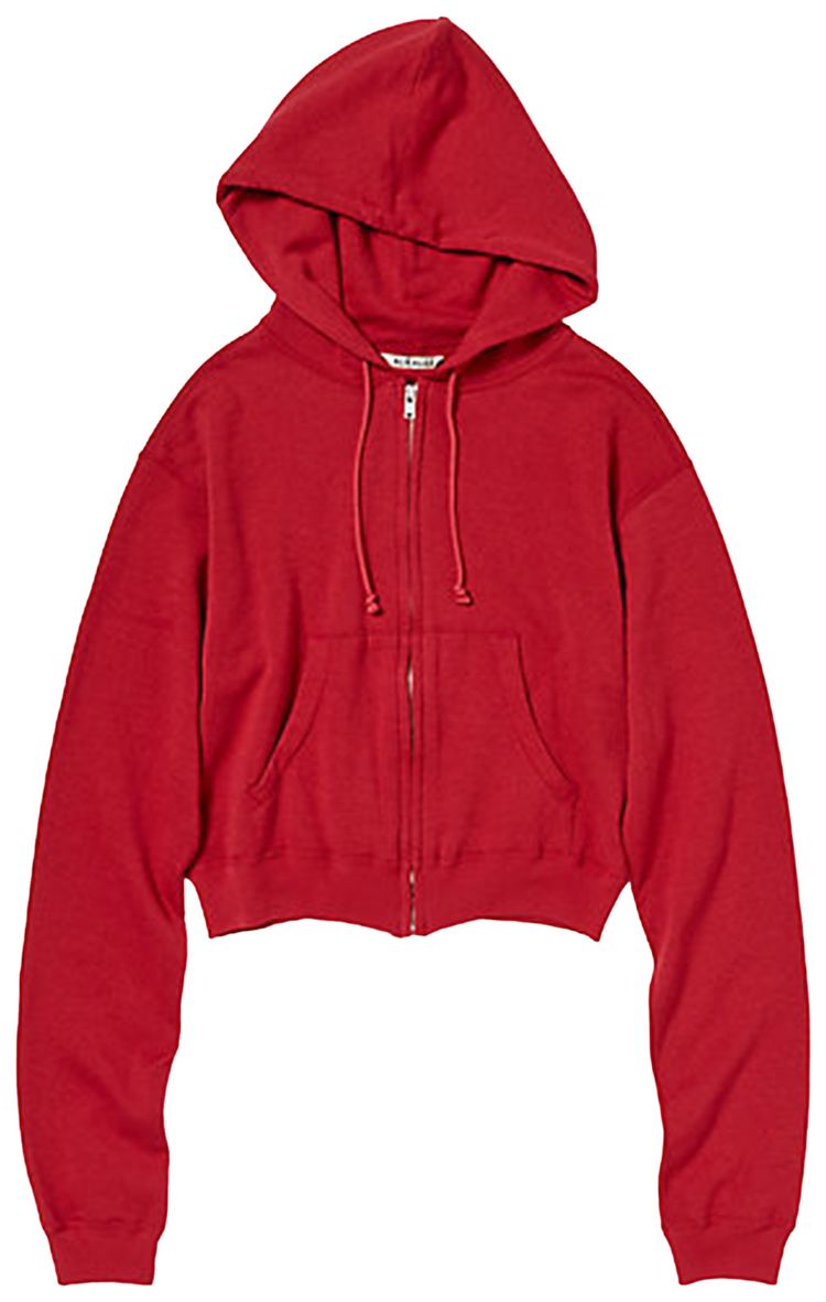 Auralee High Twist Light Zip Parka Red
