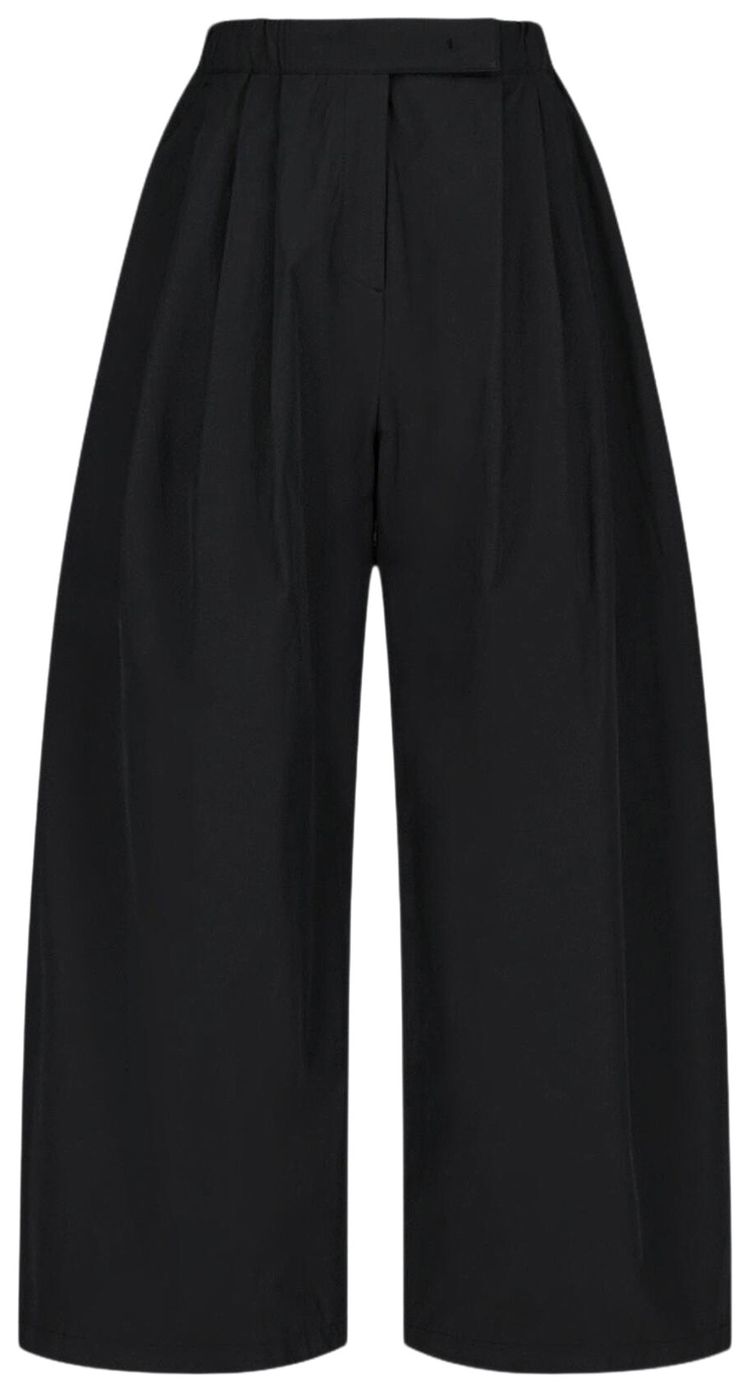 Amomento Three Tuck Banding Pants Black