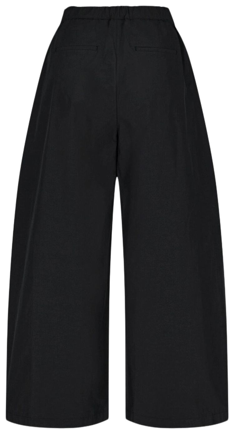 Amomento Three Tuck Banding Pants Black