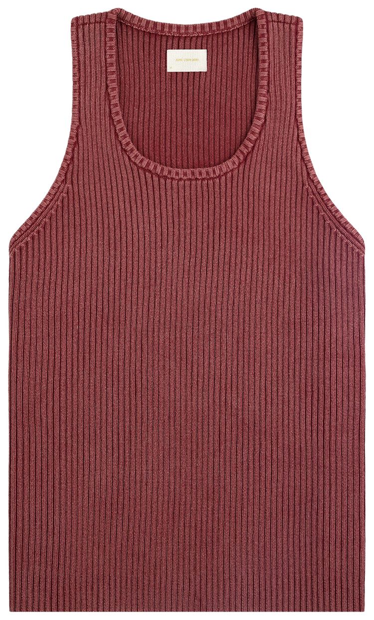 Aime Leon Dore Stone Washed Knit Tank Top Henna