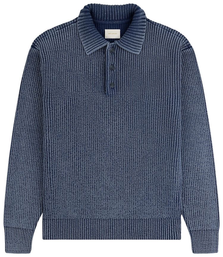Aime Leon Dore Stone Washed Knit Polo Oceana