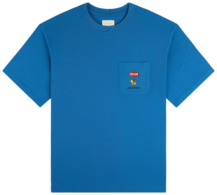 Aime Leon Dore Krylon Pocket Tee Mediterranean Blue