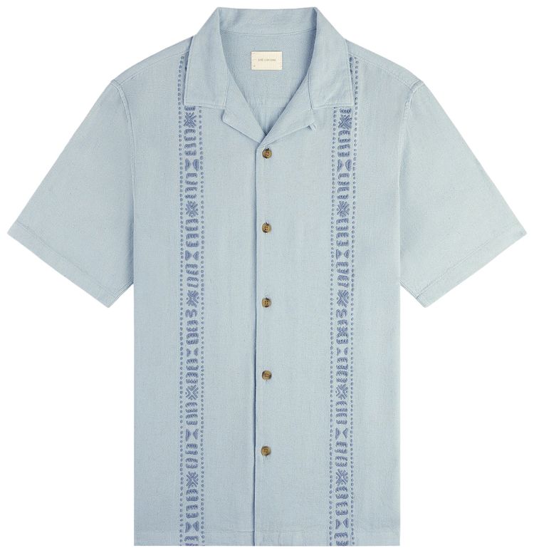 Aime Leon Dore Linen Blend Leisure Shirt Illusion Blue