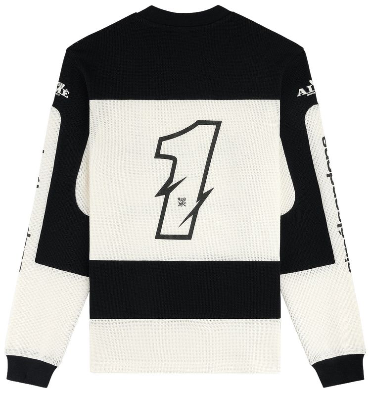 Aime Leon Dore Long Sleeve Mesh Enduro Tee Jet Black