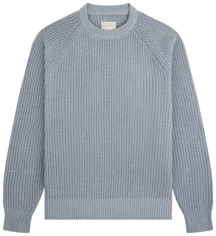 Aime Leon Dore Knit Denim Crewneck Sweater Light Indigo