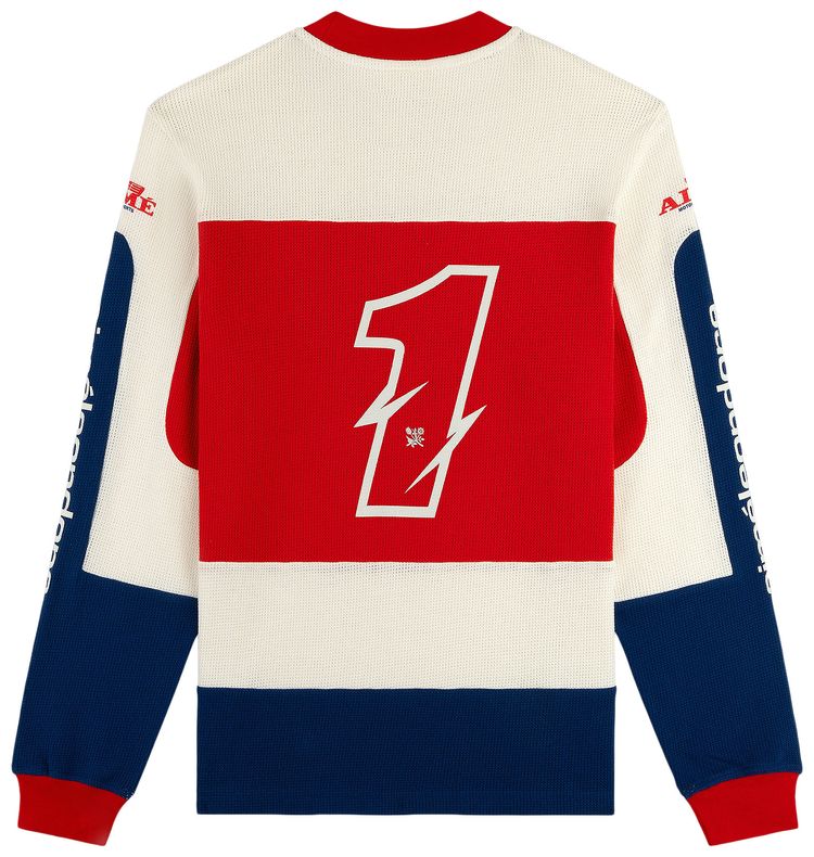 Aime Leon Dore Long Sleeve Mesh Enduro Tee Mars Red