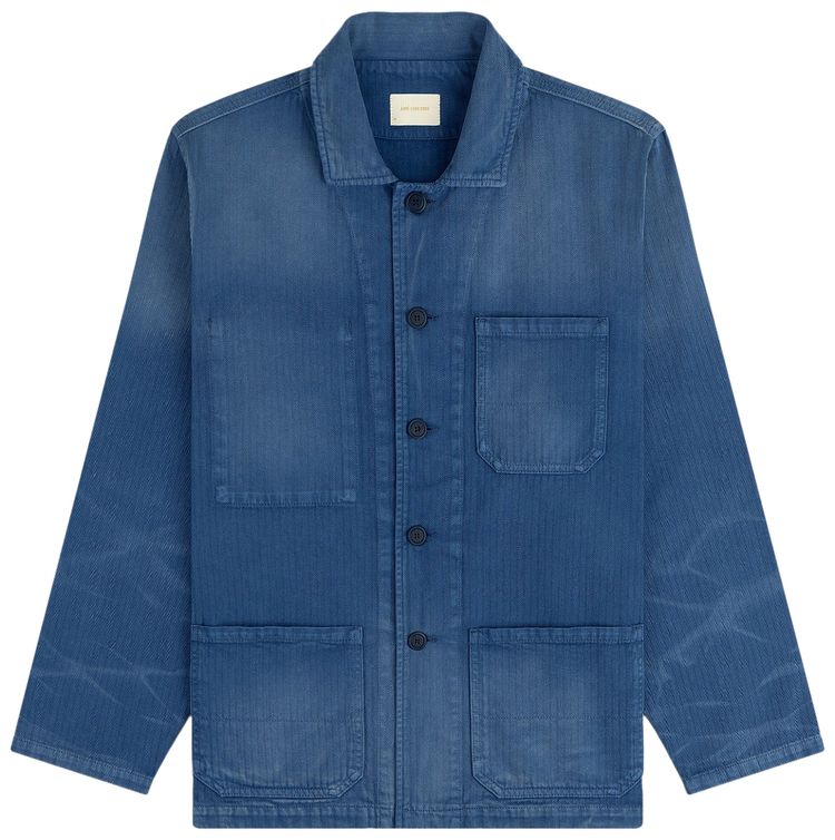 Aime Leon Dore Sun Faded Chore Jacket Blue Ribbon Wash