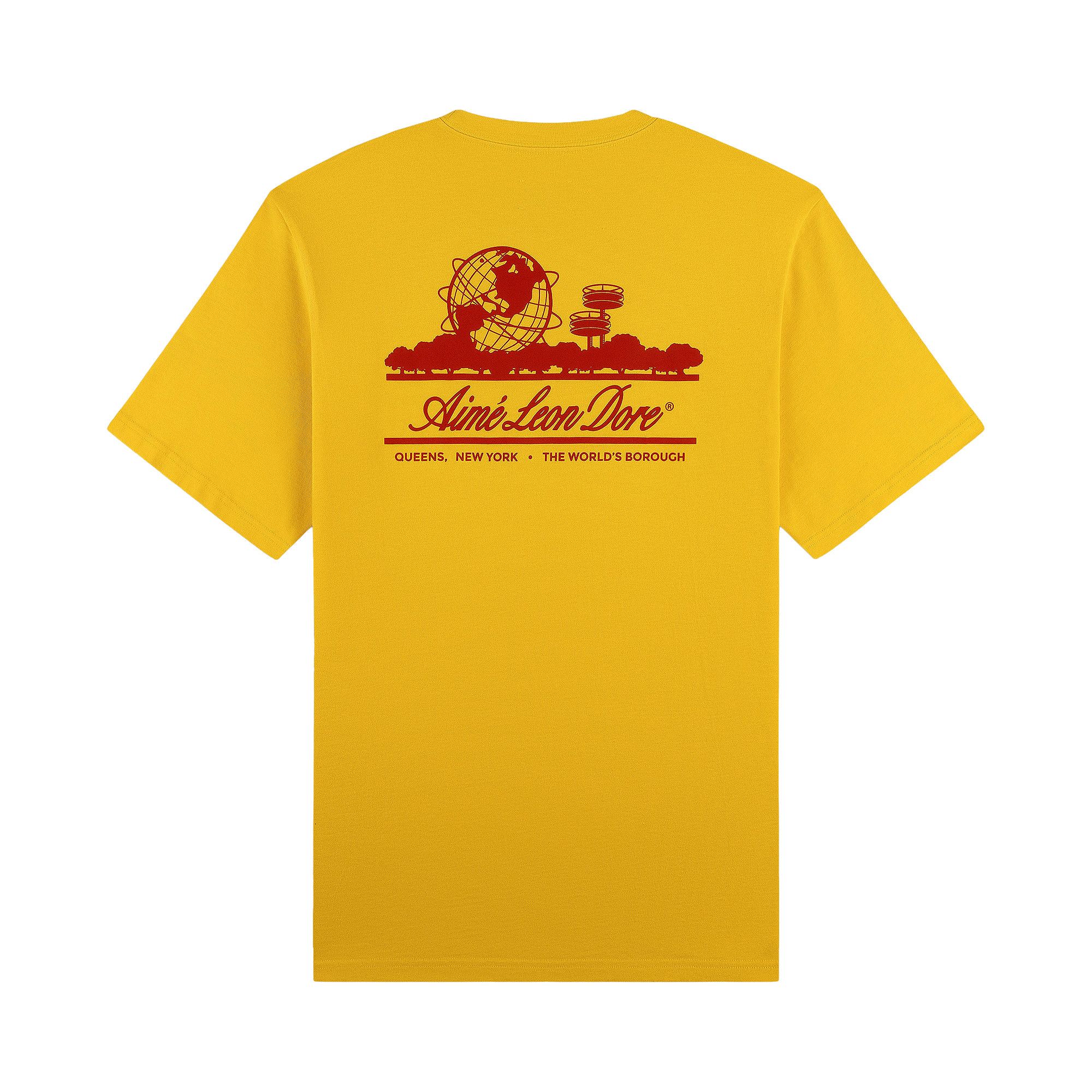 Buy Aimé Leon Dore Sun Faded Unisphere Tee 'Mimosa' - SS26CT035