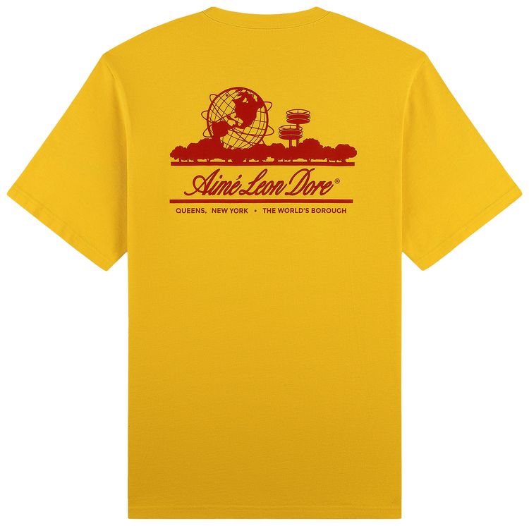 Aime Leon Dore Sun Faded Unisphere Tee Mimosa