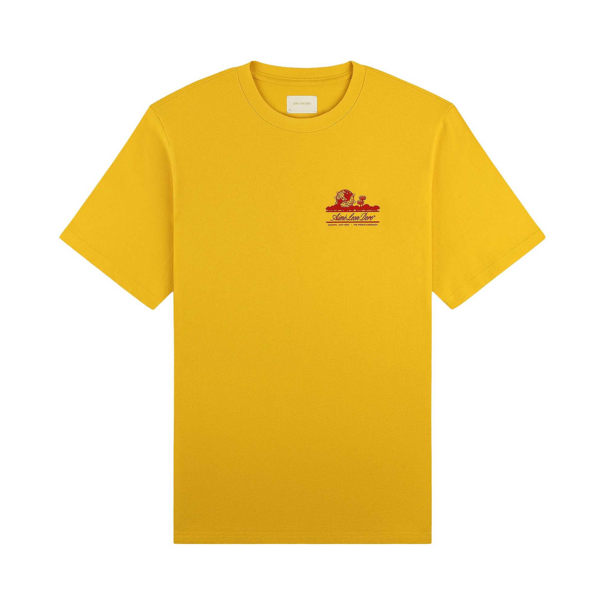 Buy Aimé Leon Dore Sun Faded Unisphere Tee 'Mimosa' - SS26CT035