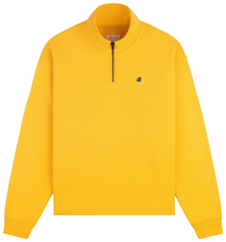 Aime Leon Dore Sun Faded Crest Quarter Zip Mimosa