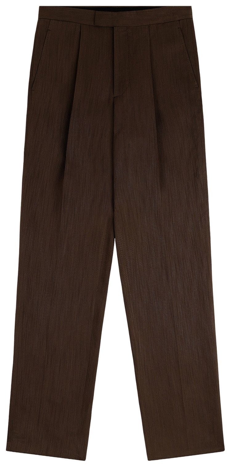 Aime Leon Dore Linen Blend Suit Trouser Brown