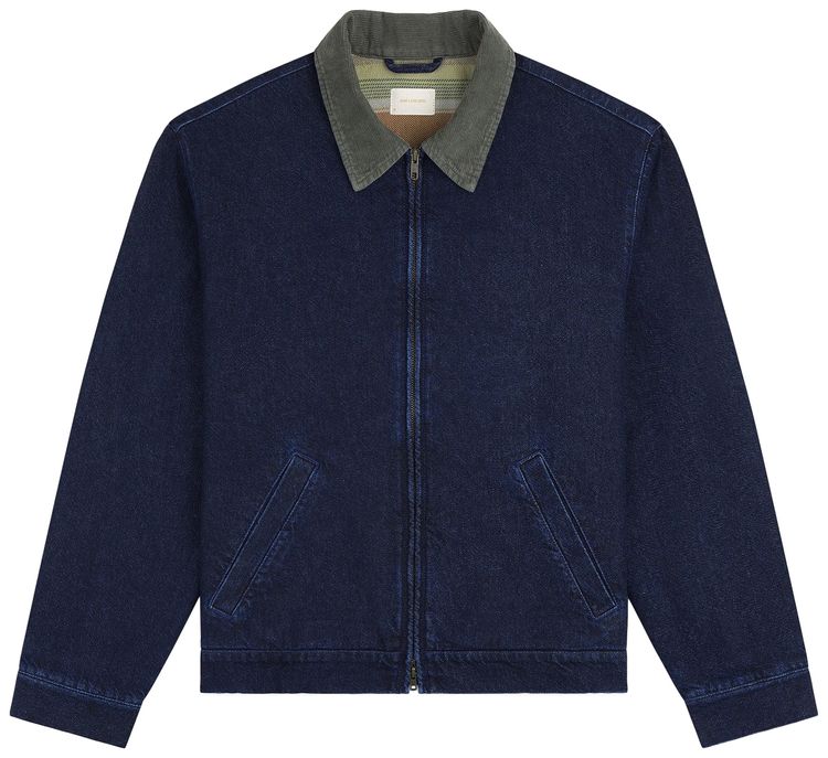 Aime Leon Dore Denim Zip Jacket Dark Wash