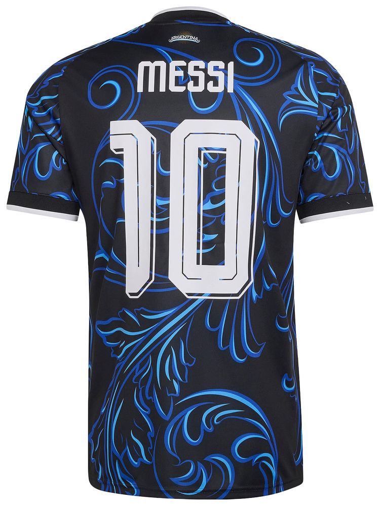 Adidas Argentina 26 Away Messi Jersey BlackLucid BlueBlue Burst