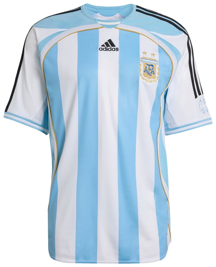 Adidas Argentina Home Jersey 2006 WhiteClear Blue