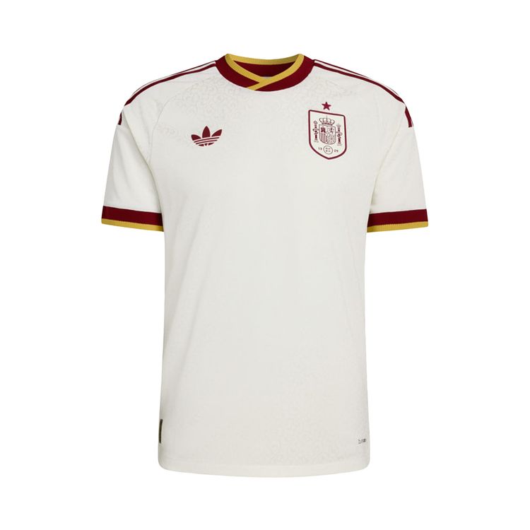 Adidas Spain 26 Away Authentic Jersey Off White