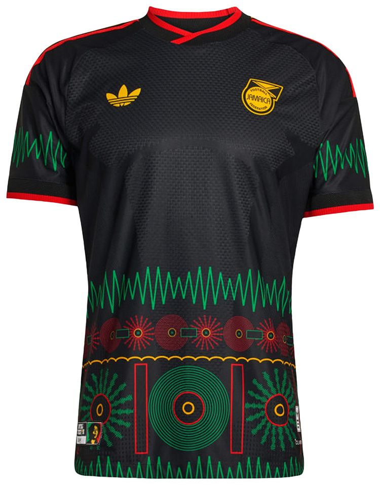 Adidas Jamaica 26 x Bob Marley Away Authentic Jersey Black