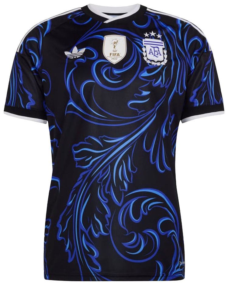 Adidas Argentina 26 Away Jersey BlackLucid BlueBlue Burst