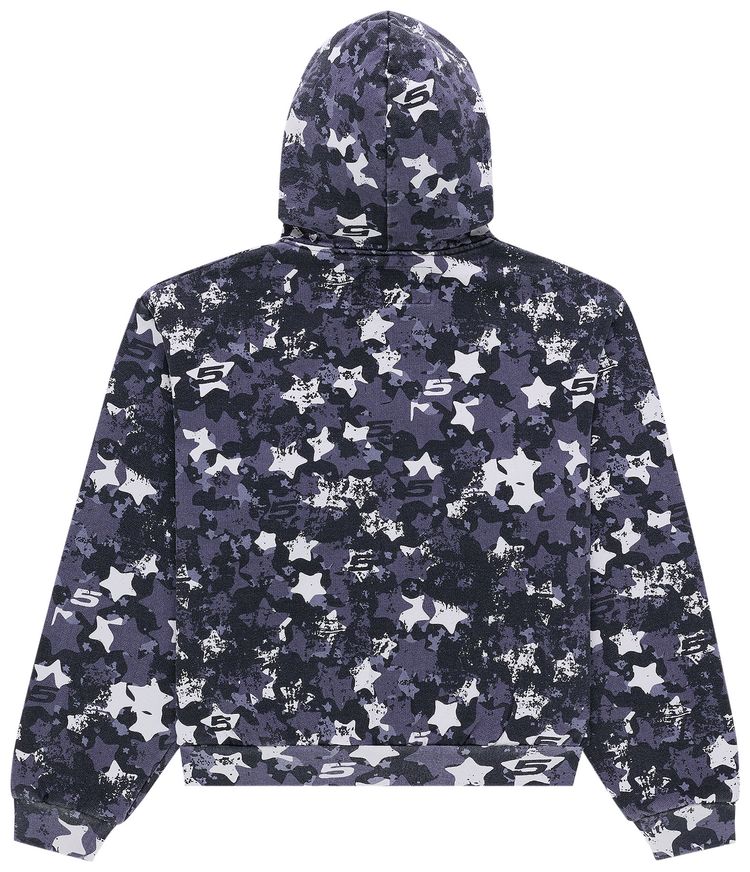 Sp5der R5cing Zip Hoodie Blue Camo