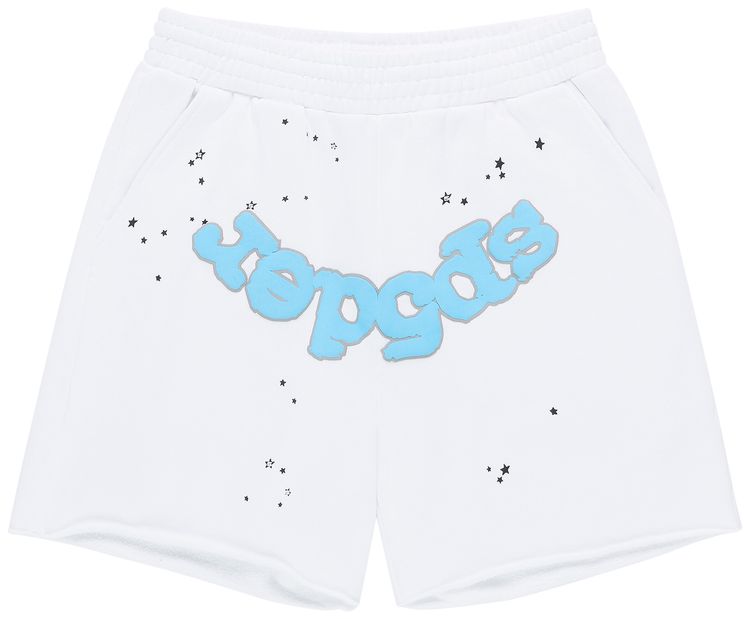 Sp5der Og Logo Sweatshort White