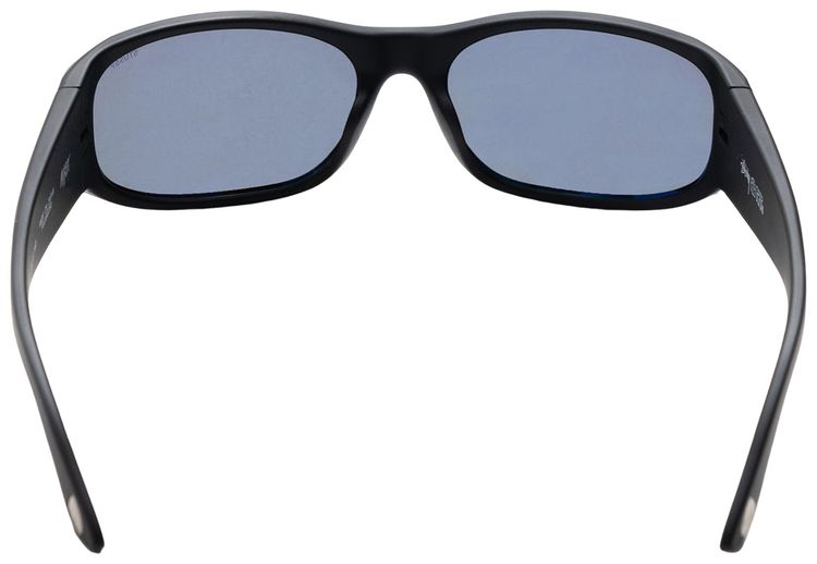 Stussy Mikey Sunglasses Rubber BlackPolarized Dark Blue Lens