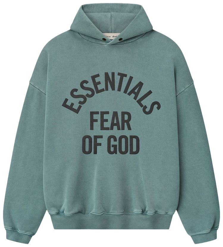 Fear of God Essentials Campus 90s Hoodie Faded Coastal