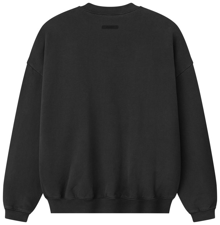 Fear of God Essentials Campus 90s Crewneck Sweatshirt Faded Black