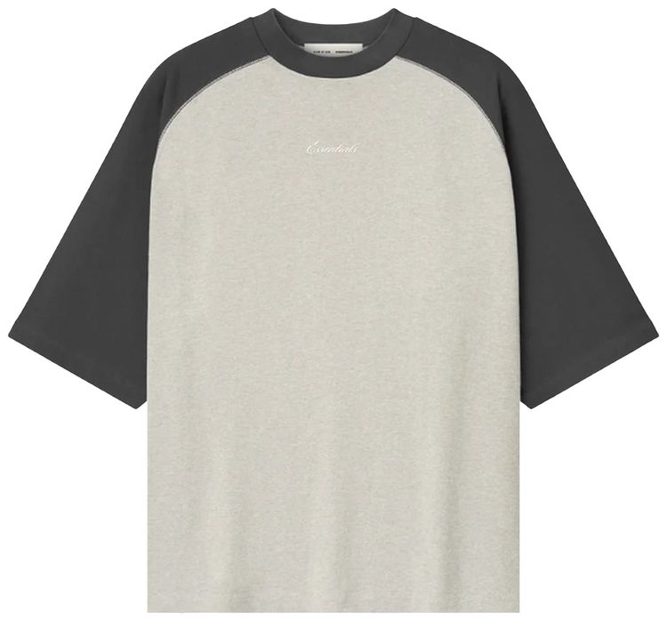 Fear of God Essentials Signature Tee OatmealConcrete Heather