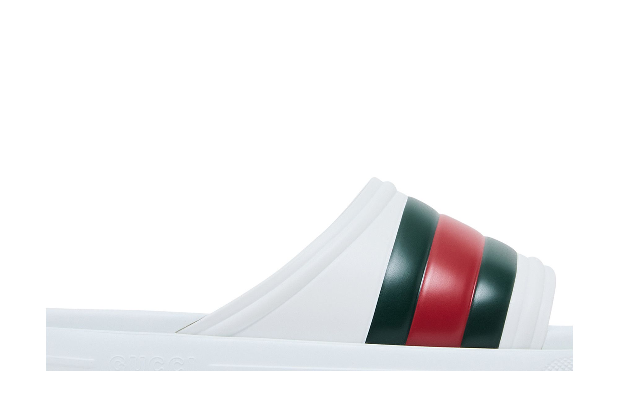 Buy Gucci Web Slide Sandal 'White Green Red' - 780286 JB700 9032