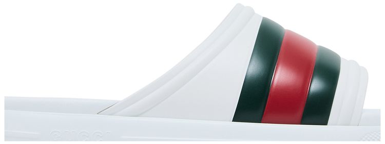 Gucci Web Slide Sandal White Green Red