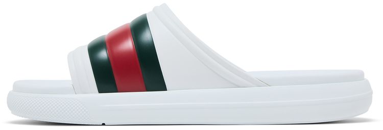 Gucci Web Slide Sandal White Green Red