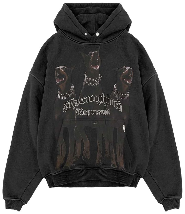Represent Clo Thoroughbred Hoodie Vintage Black