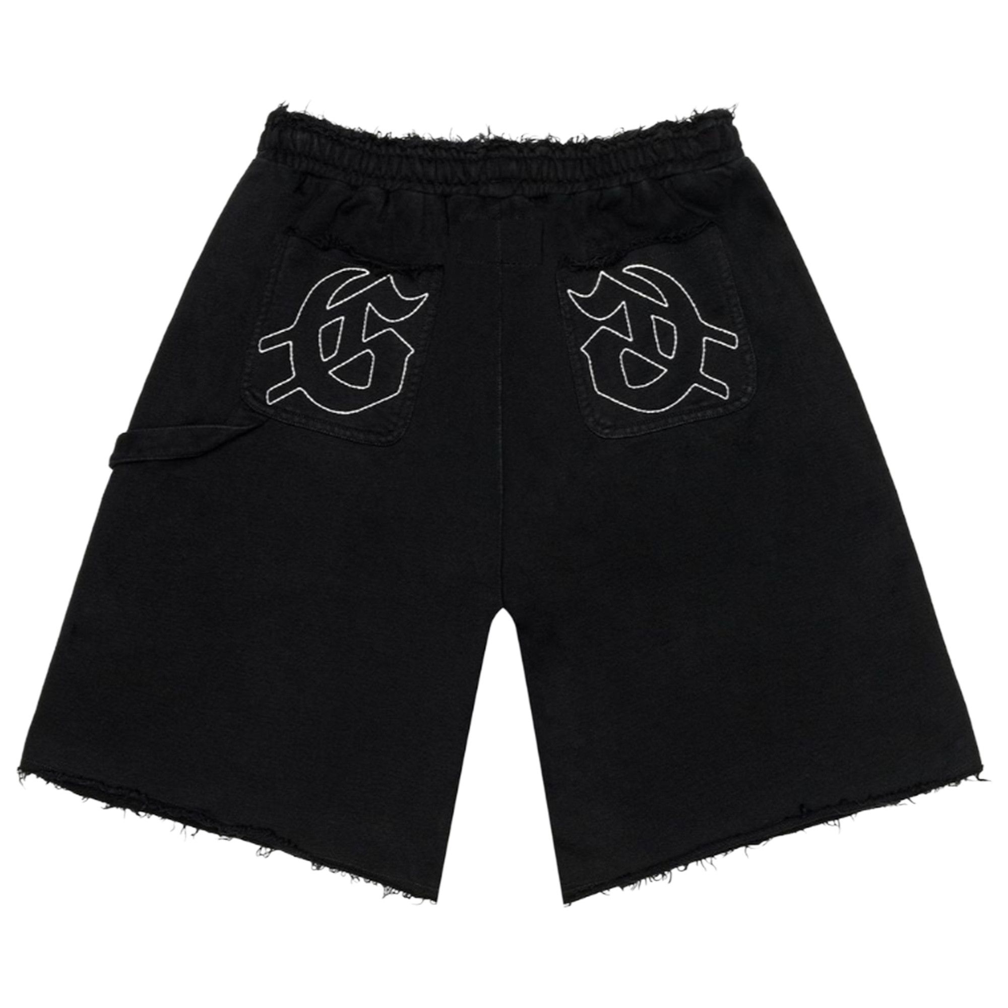 Buy Godspeed Distressed Carpenter Shorts 'Flat Black' - 11652