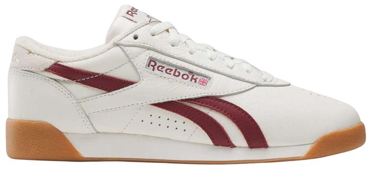 Wmns Reebok Freestyle Lo Chalk Classic Burgundy Gum