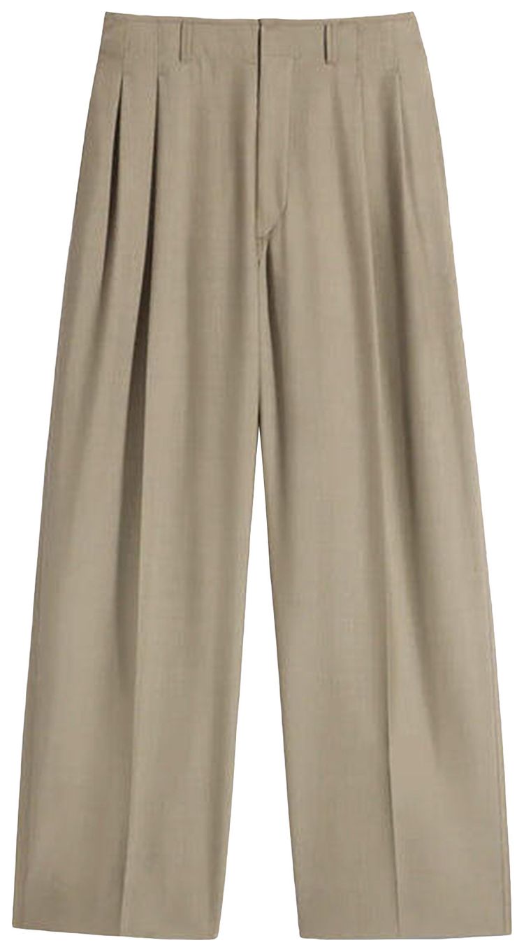 Lemaire Pleated Tailored Pants Hay Green
