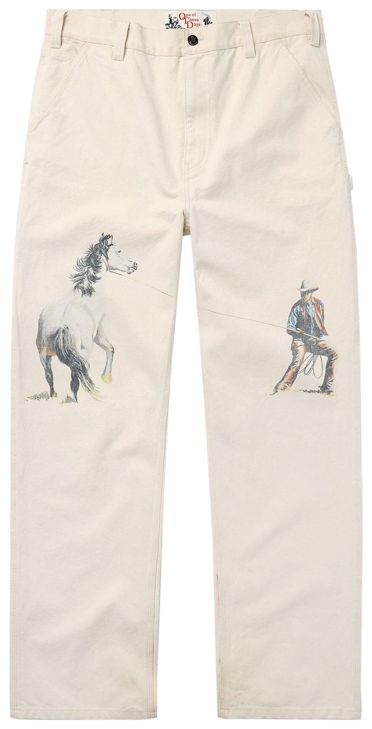 One Of These Days If Not For The Rest Of Time Painters Pant Natural