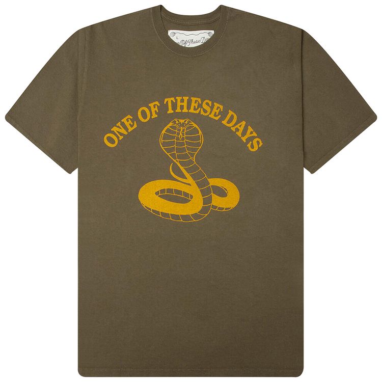 One Of These Days Cobra T Shirt Army Green