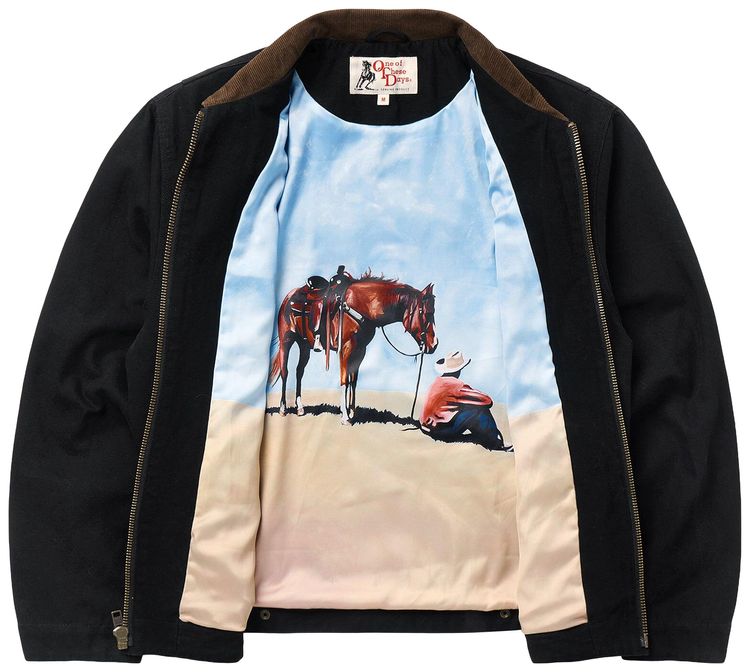 One Of These Days Canvas Prairie Jacket Washed Black