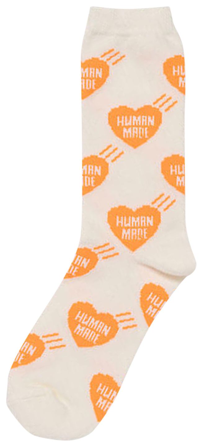 Human Made Heart Socks Orange