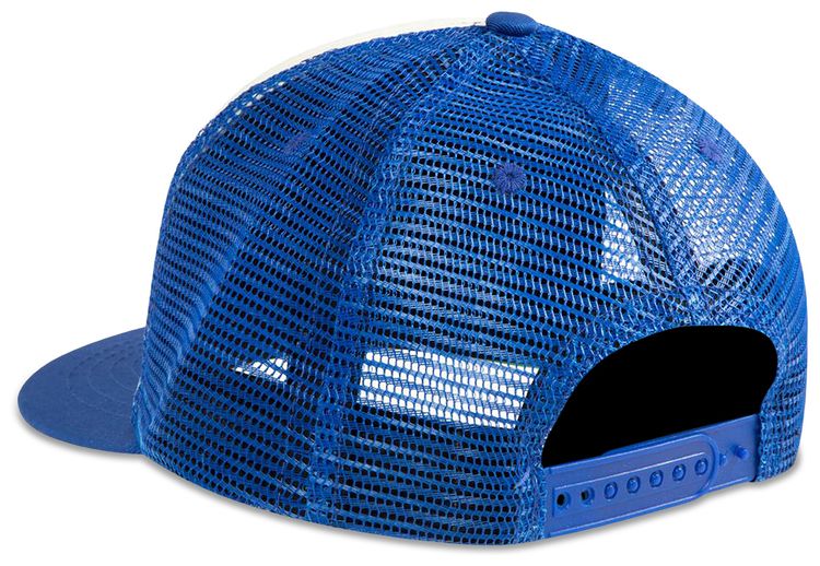 Rhude Pit Stop Trucker Hat WhiteBlueRed