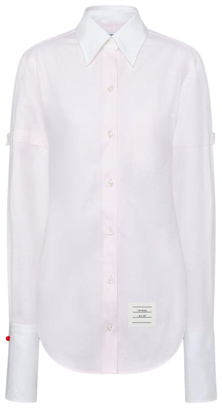Thom Browne Classic Fit Long Sleeve PC Shirt Light Pink