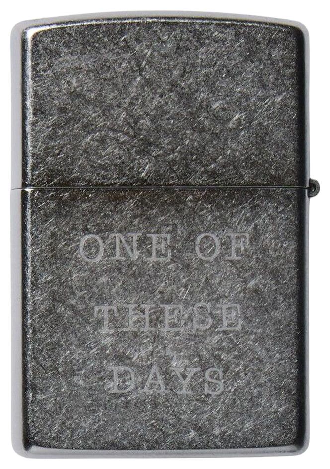 One Of These Days Horse Zippo Silver